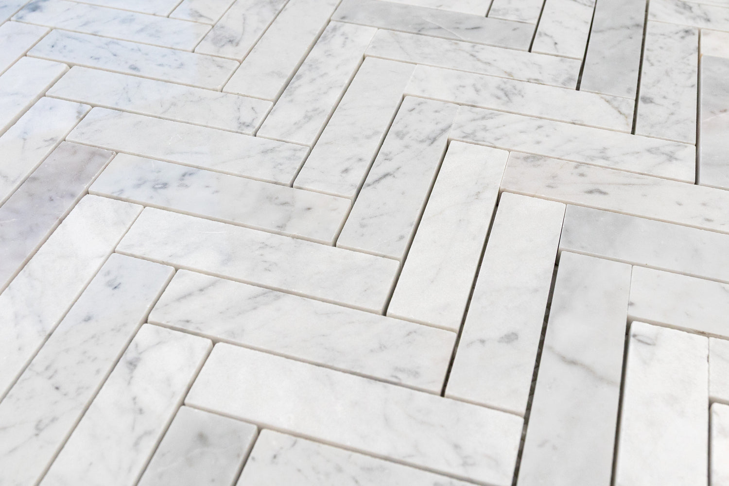 grey marble herringbone tile