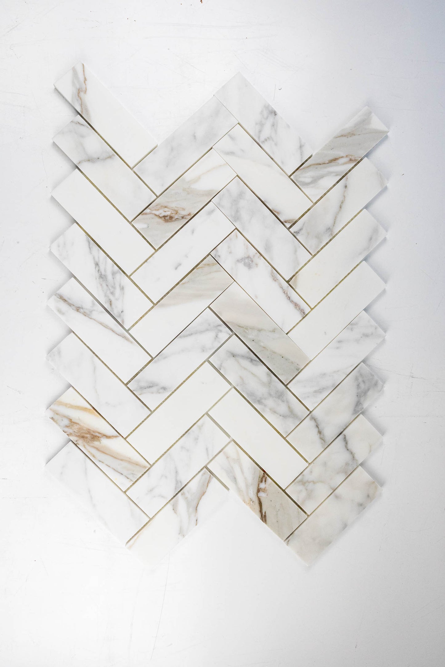 2" x 6" Herringbone - Calacatta