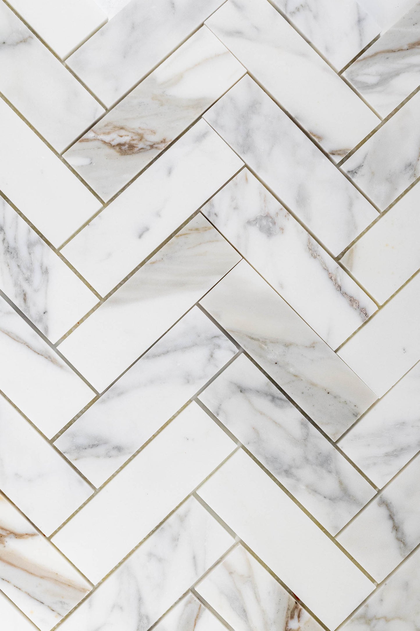 2" x 6" Herringbone - Calacatta