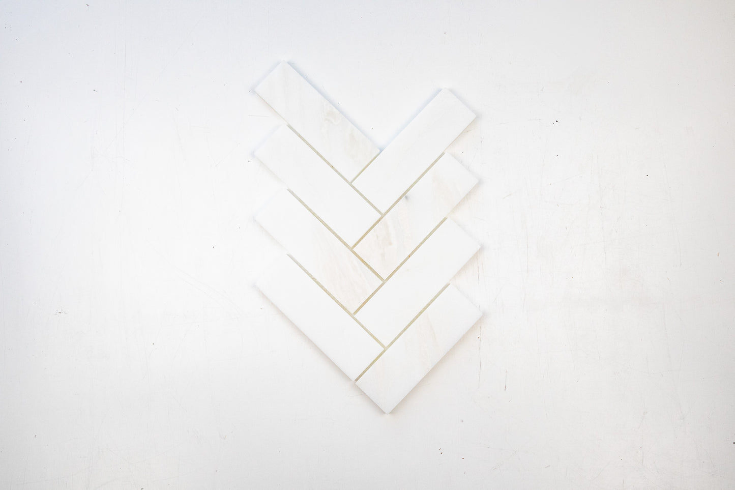 2" x 6" Herringbone - Ice Onyx