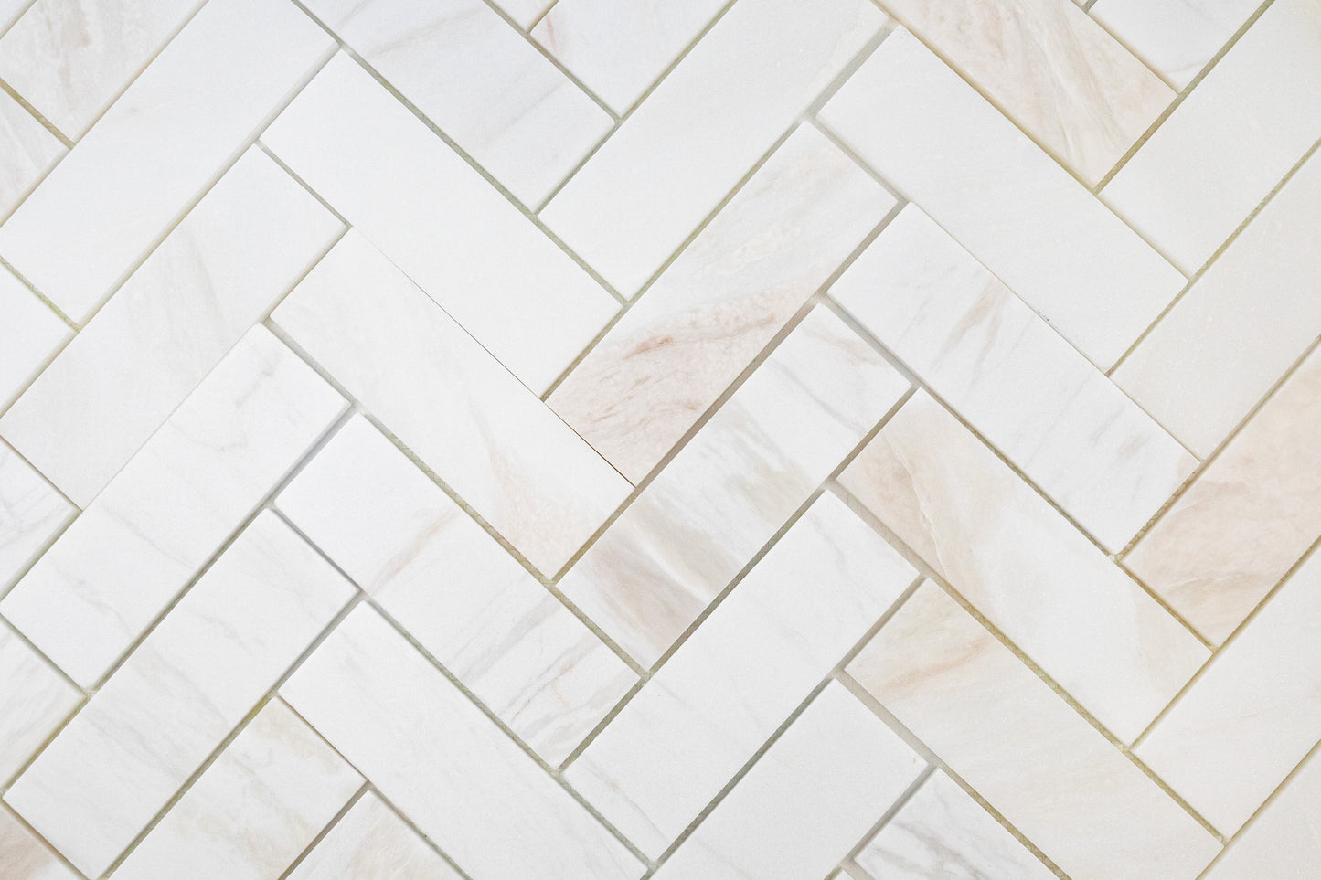 2" x 6" Herringbone - Ice Onyx