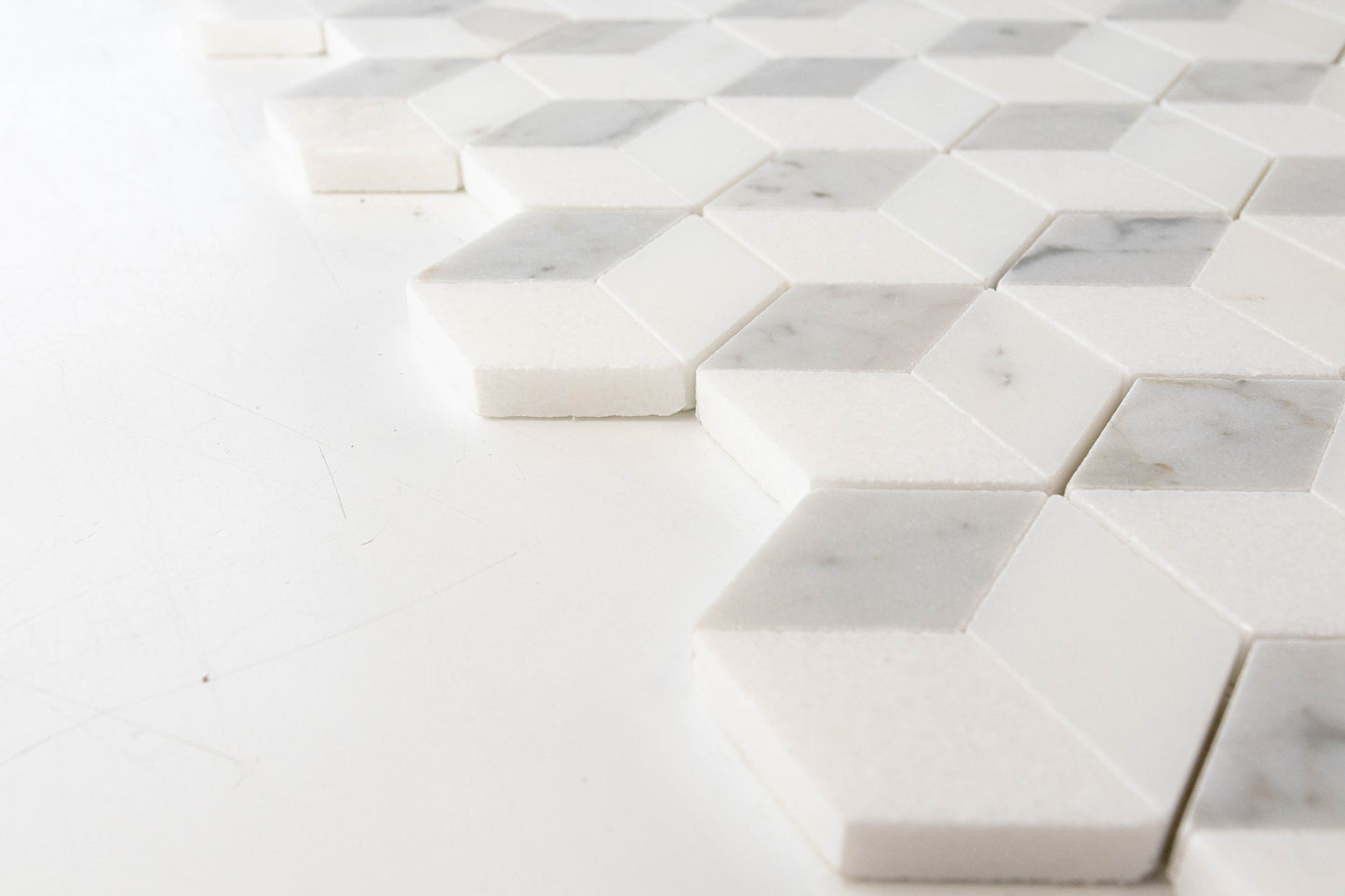3D Cube - Calacatta, Carrara, Thassos