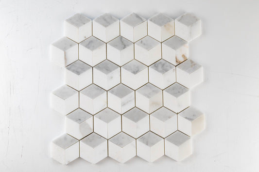 3D Cube - Calacatta, Carrara, Thassos