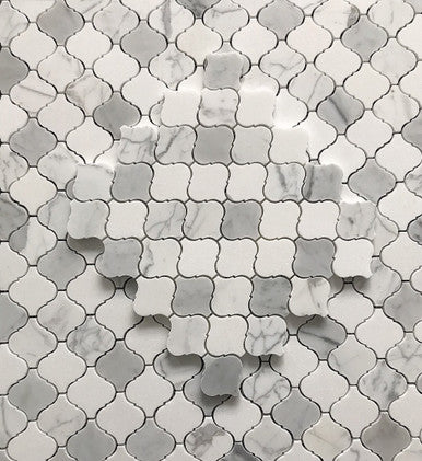 Mini Arabesque - Thassos, Carrara, Statuario