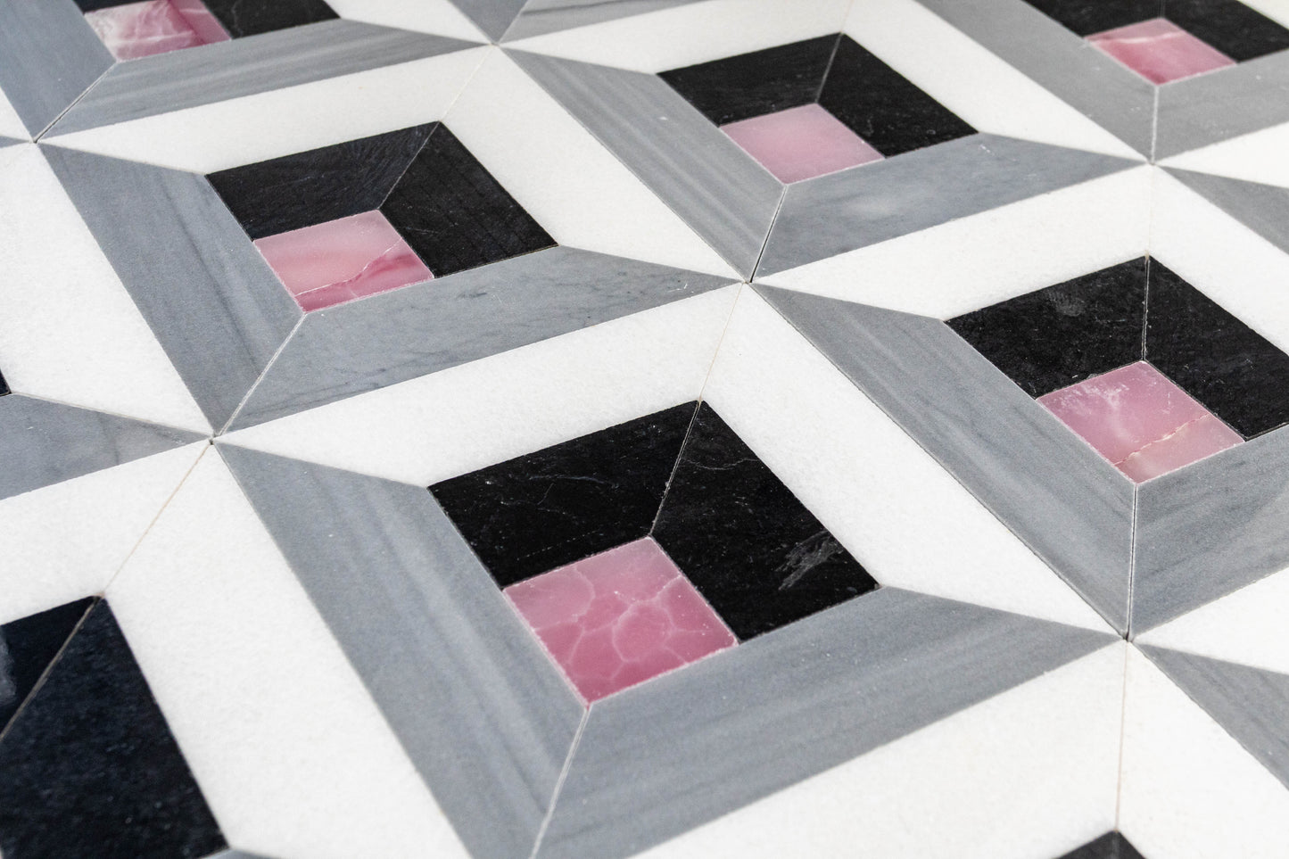 Arden - Nero Marquina, Thassos, Pink Ice, Royal Grey