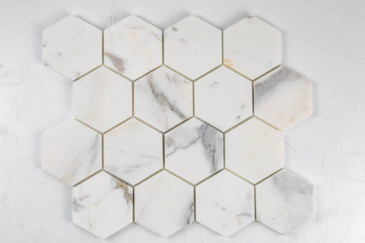 Calacatta 3" Hexagon