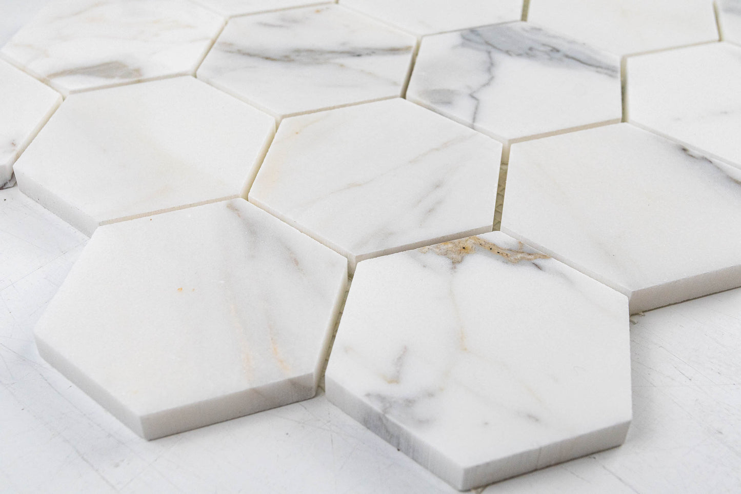 Calacatta 3" Hexagon