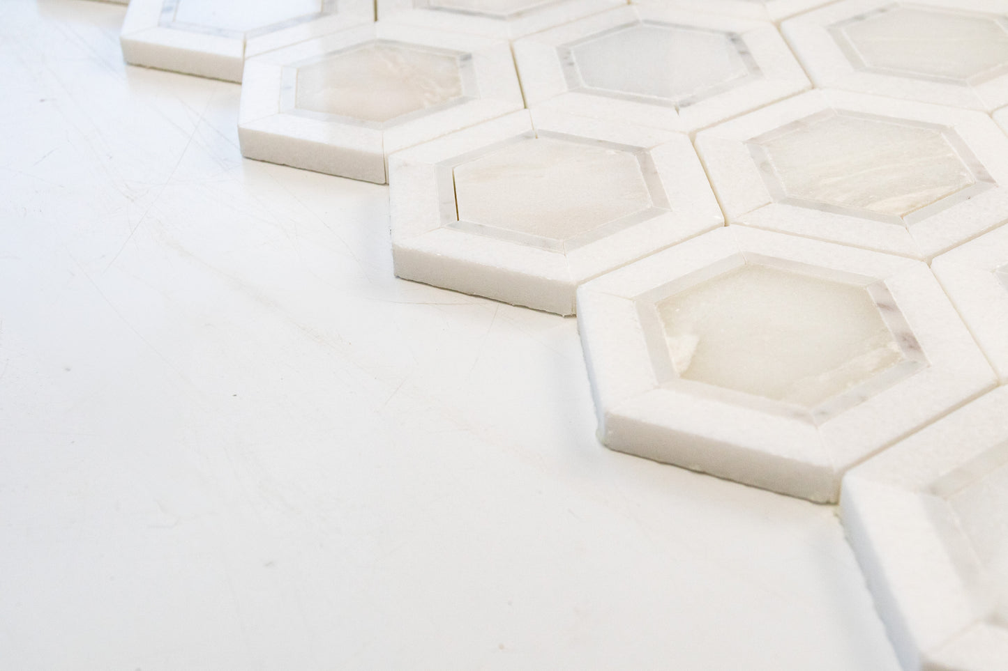 Elsa - Ice Onyx, Thassos, Carrara