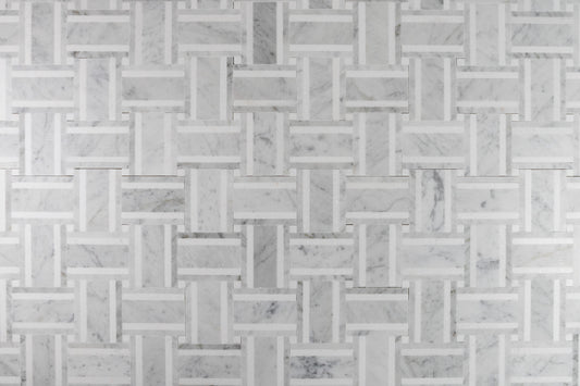 Grand Bacon - Calacatta with Thassos Strip