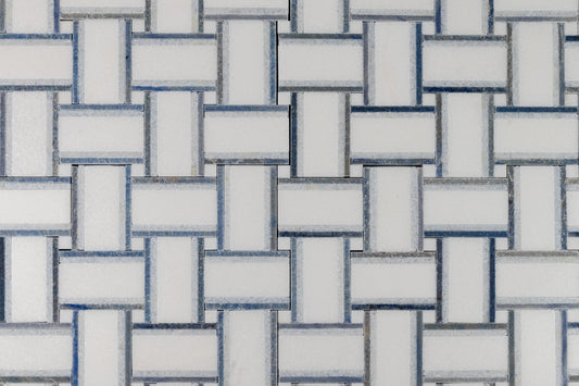 Grand Bacon - Thassos with Azul Macauba & Blue Celeste