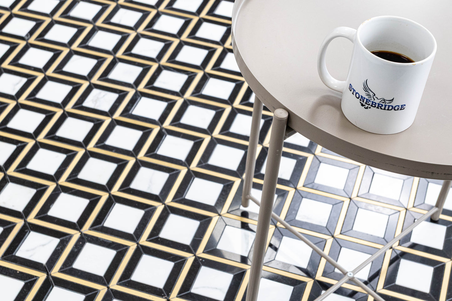 Mazuma - Calacatta, Nero Marquina, Brass
