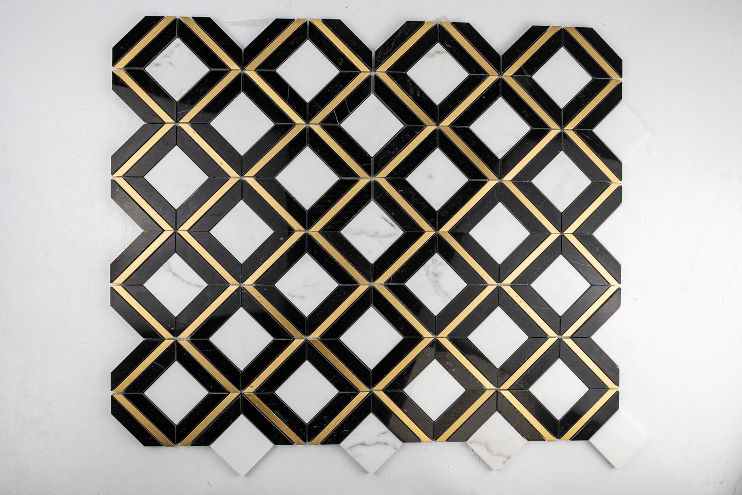 Mazuma - Calacatta, Nero Marquina, Brass