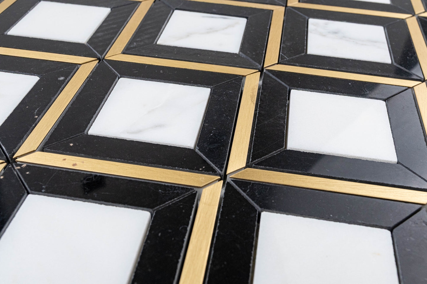 Mazuma - Calacatta, Nero Marquina, Brass