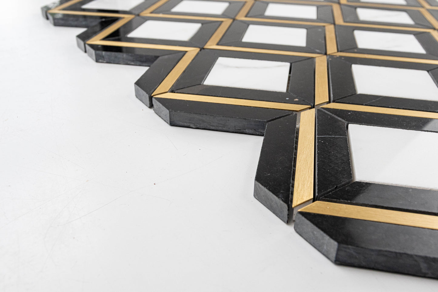 Mazuma - Calacatta, Nero Marquina, Brass