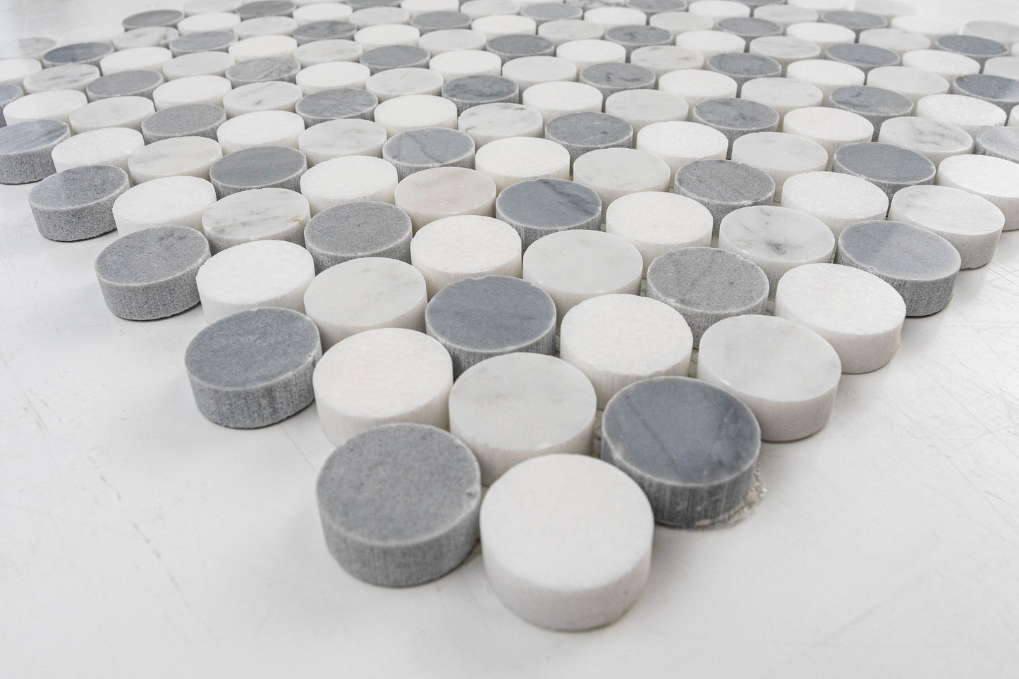 Penny Rounds - Multi Grey