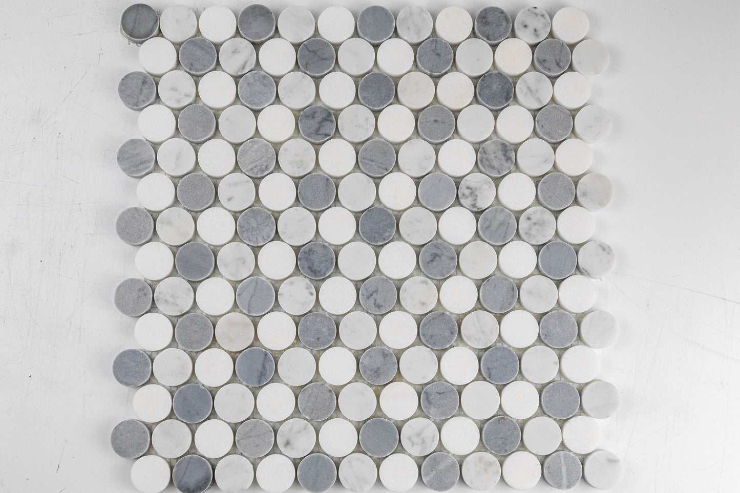 Penny Rounds - Multi Grey