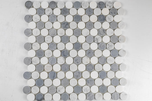 Penny Rounds - Multi Grey