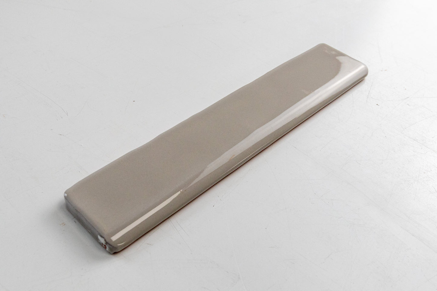 Bridgwood Rustic Light Grey Glossy 2" x 10" Bullnose