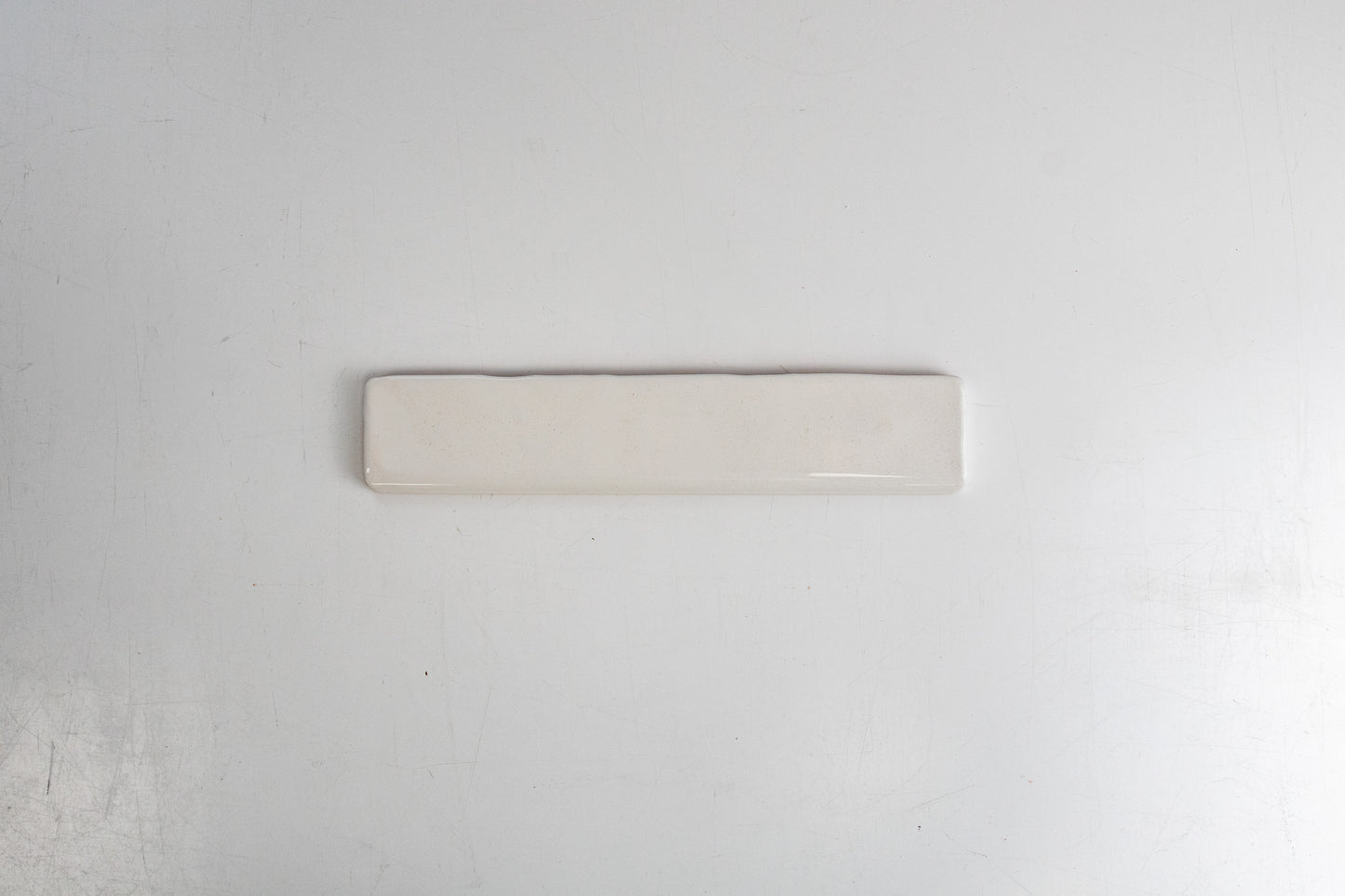 Bridgwood Rustic White Glossy 2" x 10" Bullnose