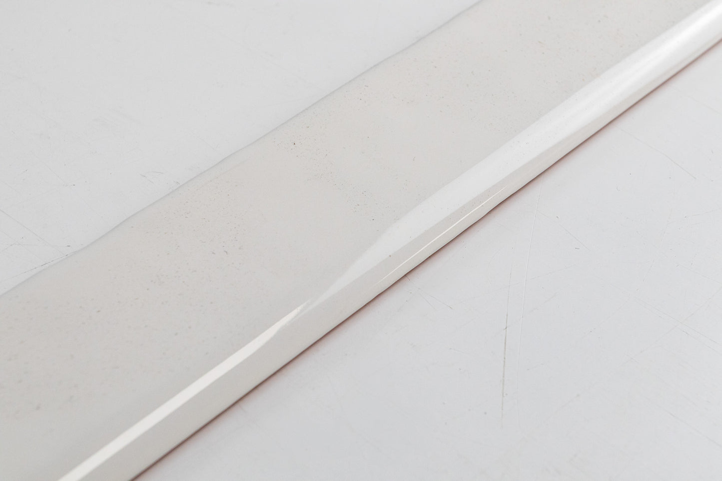 Bridgwood Rustic White Glossy 2" x 10" Bullnose