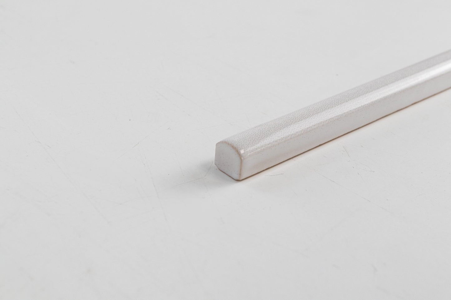 Bridgwood Zelij Blanco Glossy 0.5" x 12"