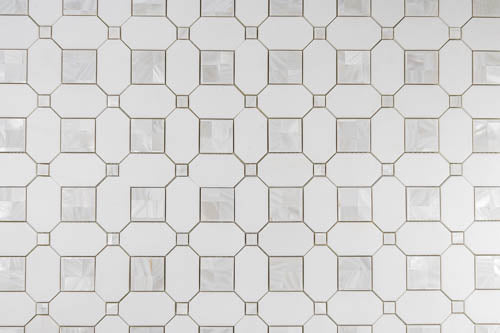 Thassos & Mother of Pearl Quadrato