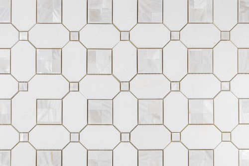 Thassos & Mother of Pearl Quadrato