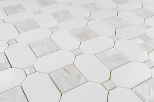 Thassos & Mother of Pearl Quadrato