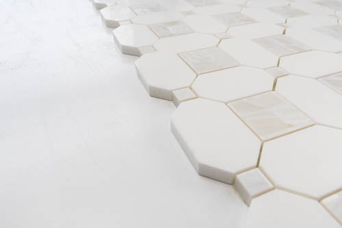 Thassos & Mother of Pearl Quadrato