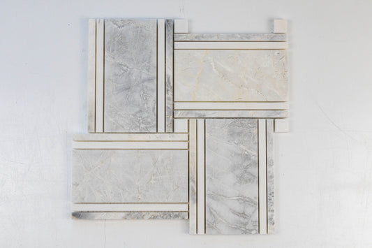 Venti Bacon - Aspen Grey with Dolomite Honed Strips