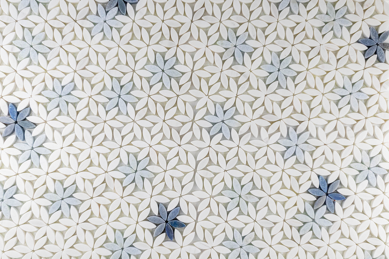 blue flower tile