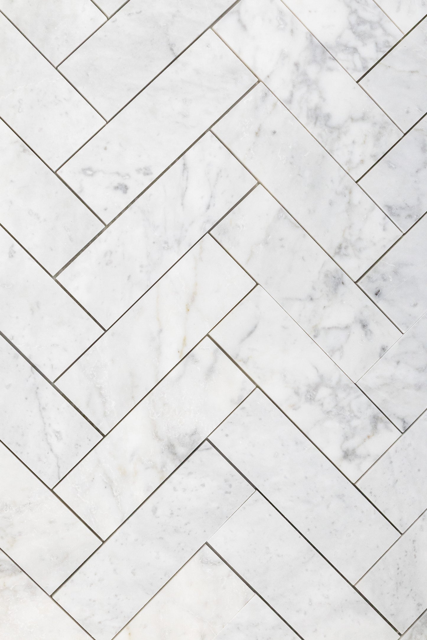 2" x 6" Herringbone - Carrara