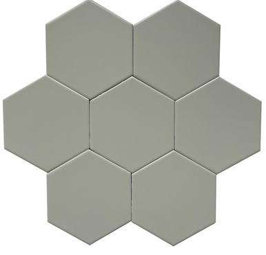 Bridgewood Ceramic Hex Grey Matte