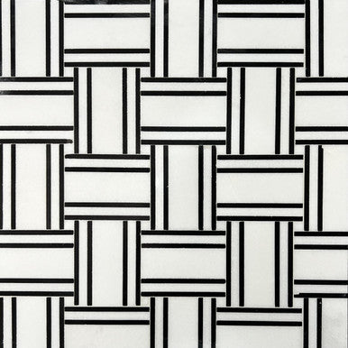 Grand Bacon - Thassos with Black Strip