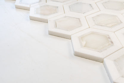 Elsa - Ice Onyx, Thassos, Carrara