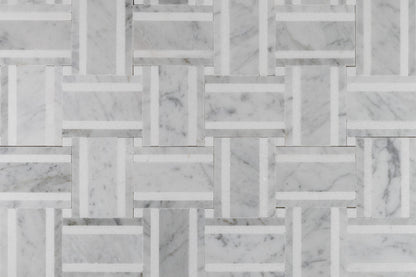 Grand Bacon - Carrara with Thassos Strip