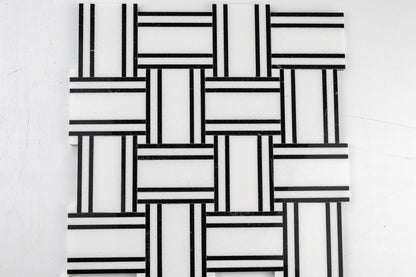Grand Bacon - Thassos with Black Strip