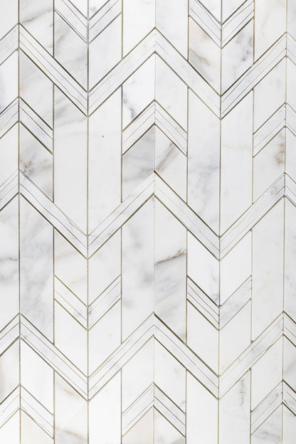 Matera Chevron - Calacatta Gold