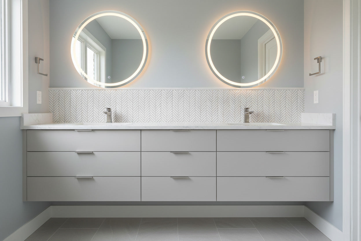 Mini Herringbone - Dolomite install