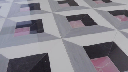 Arden - Nero Marquina, Thassos, Pink Ice, Royal Grey