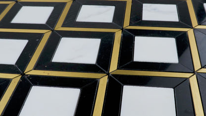Mazuma - Calacatta, Nero Marquina, Brass
