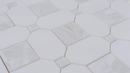 Thassos & Mother of Pearl Quadrato