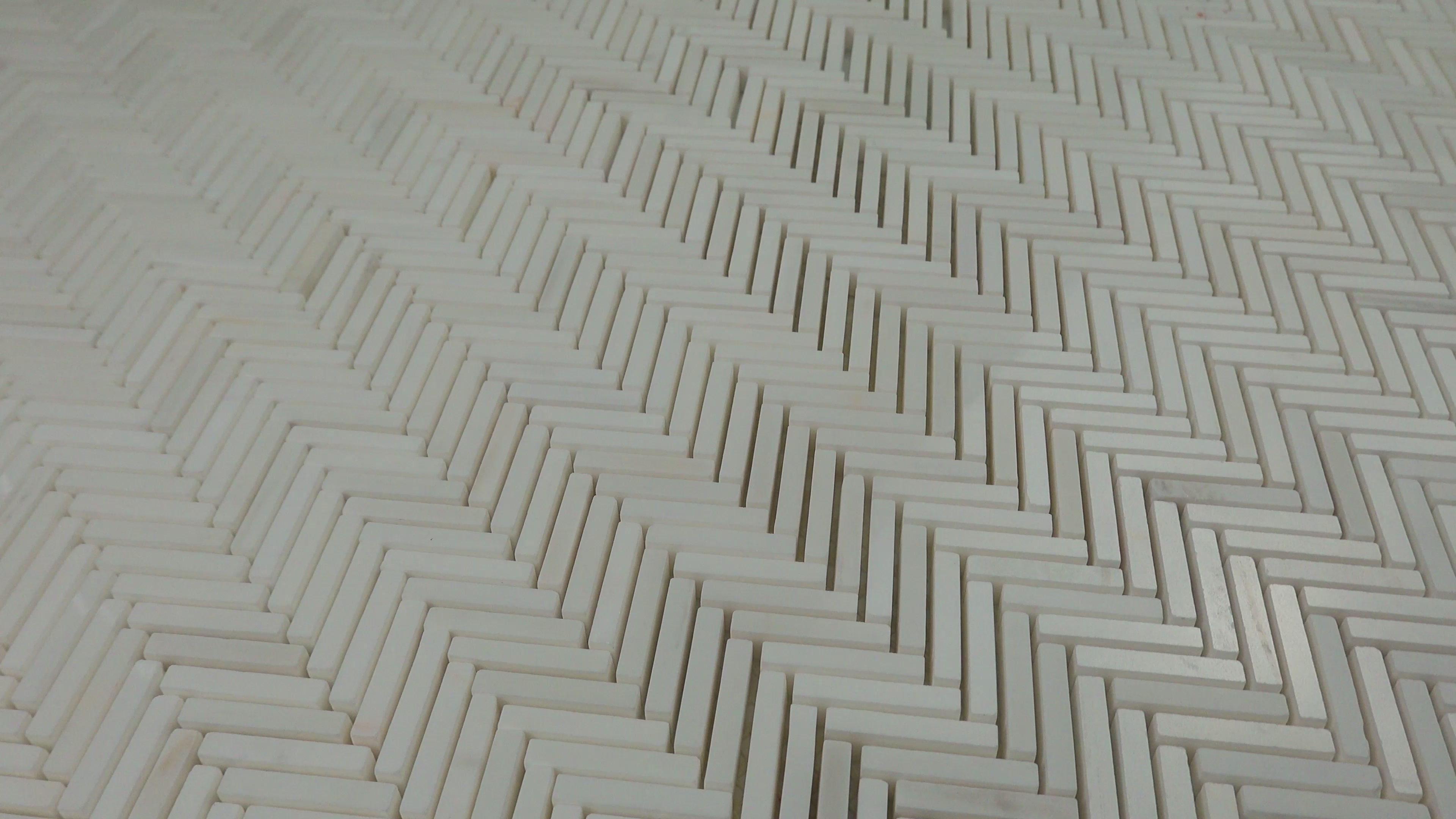 Mini Herringbone - Dolomite – Stonebridge Mosaics