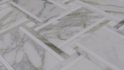Venti Bacon - Calacatta Gold Polished + Thassos Honed