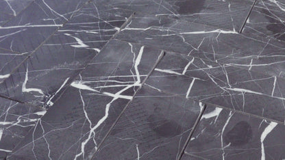 2" x 6" Herringbone - Nero Marquina