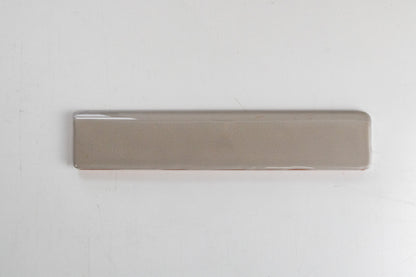 Bridgwood Rustic Light Grey Glossy 2" x 10" Bullnose