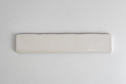 Bridgwood Rustic White Glossy 2" x 10" Bullnose