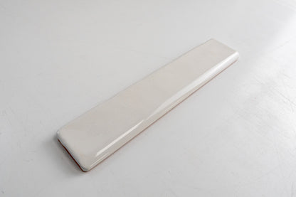 Bridgwood Rustic White Glossy 2" x 10" Bullnose