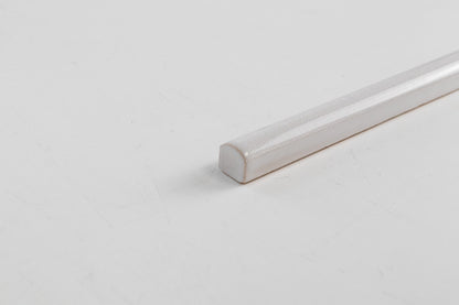 Bridgwood Zelij Blanco Glossy 0.5" x 12"