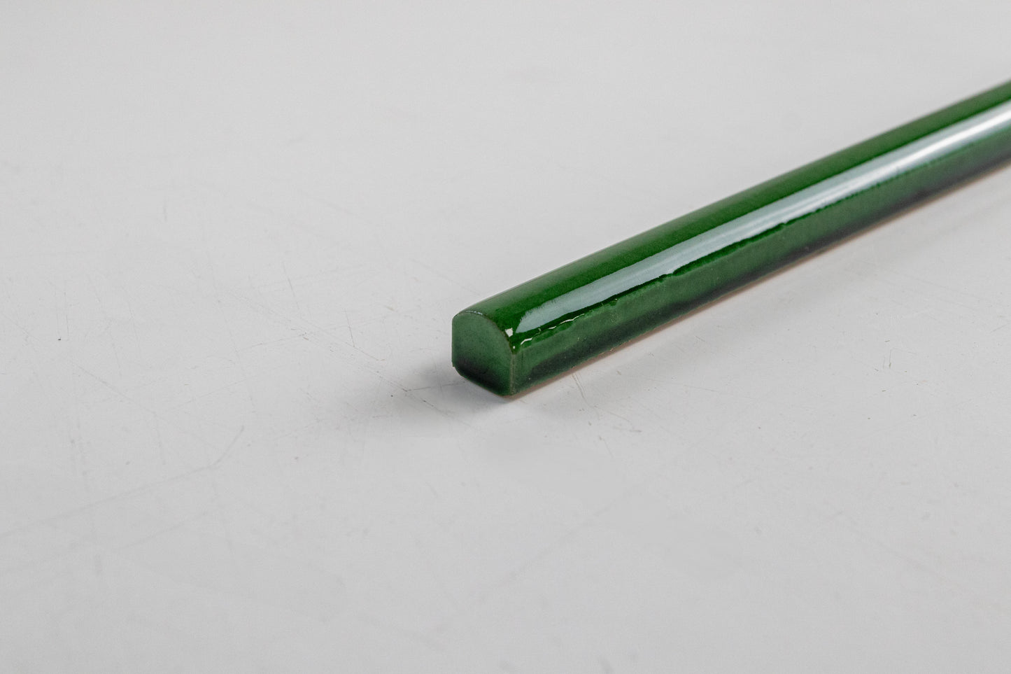 Bridgwood Zelij Verde Cobre Glossy 0.5" x 12"